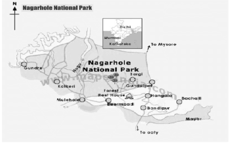 Map-of-Nagarhole-National-Park